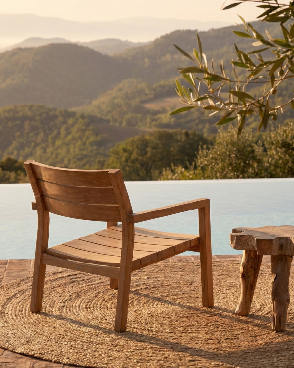 Silla lounge de exterior...