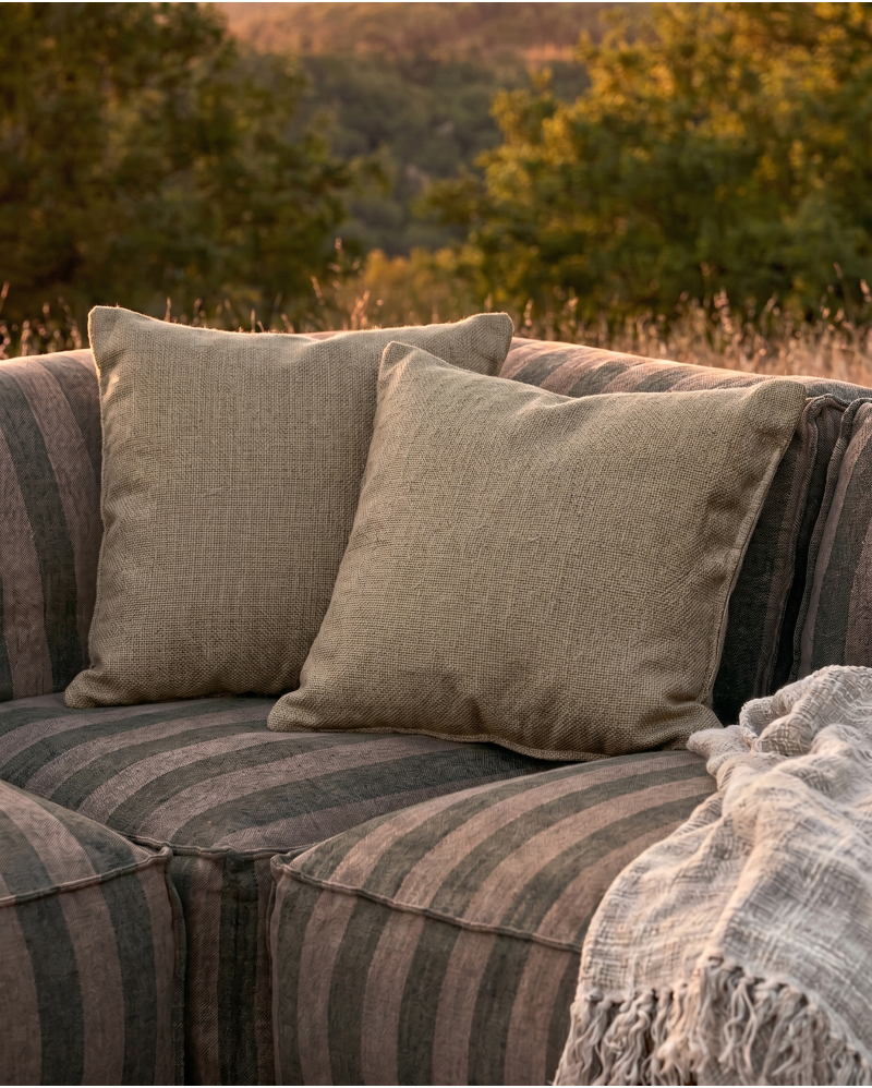 Housse de coussin d'extérieur CACCINI 45 x 45 cm en couleur sable (sand)