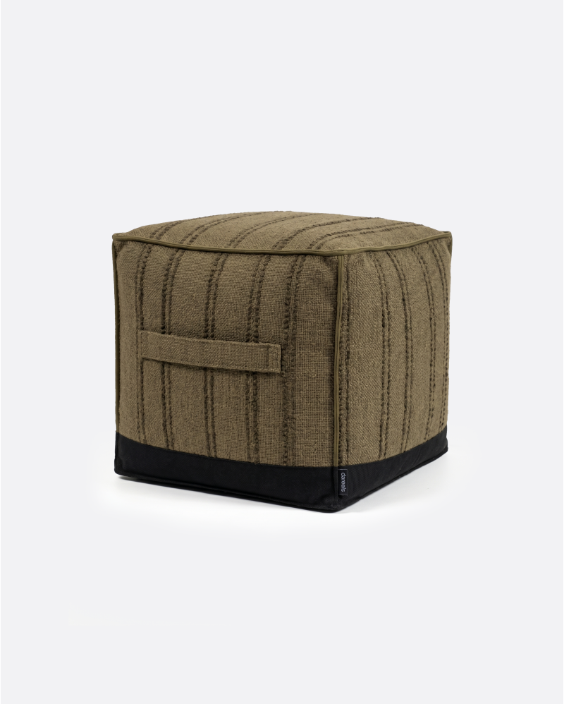 Puf de exterior CACCINI 50 x 50 x 45 cm de altura en color cammel