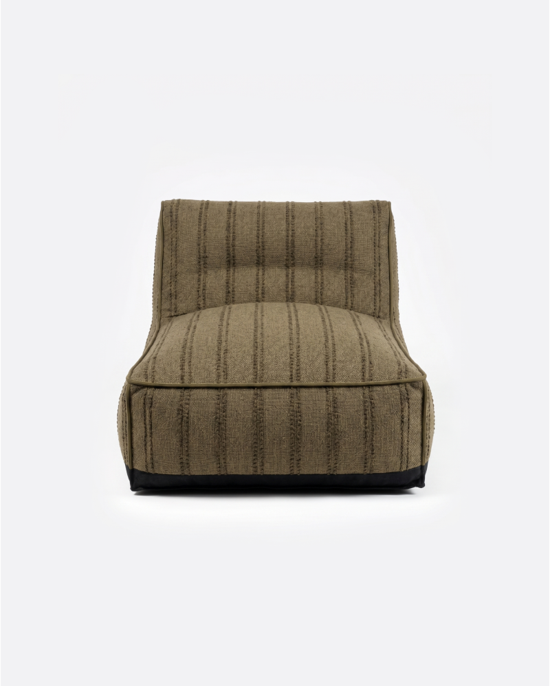 Chaise longue de exterior CACCINI 90 x 145 x 80 cm en color cammel