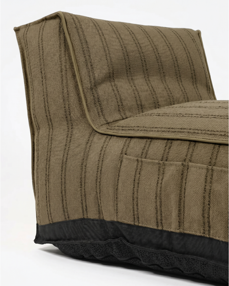 Chaise longue de exterior CACCINI 90 x 145 x 80 cm en color cammel