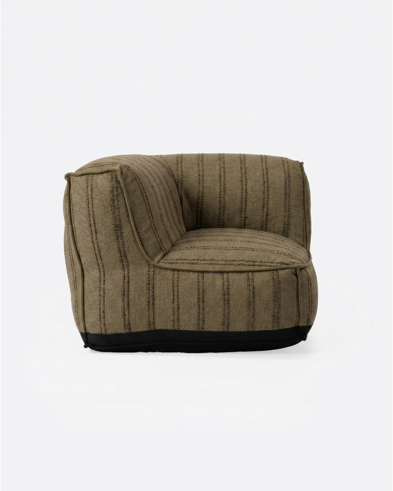Sofá de exterior CACCINI rinconero 95 x 95 x 80 cm en color cammel