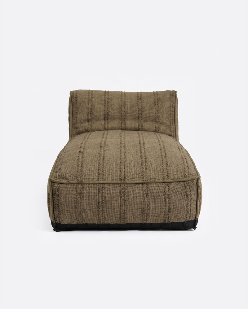 CACCINI outdoor XL chaise longue 80 x 190 x 80 cm in cammel