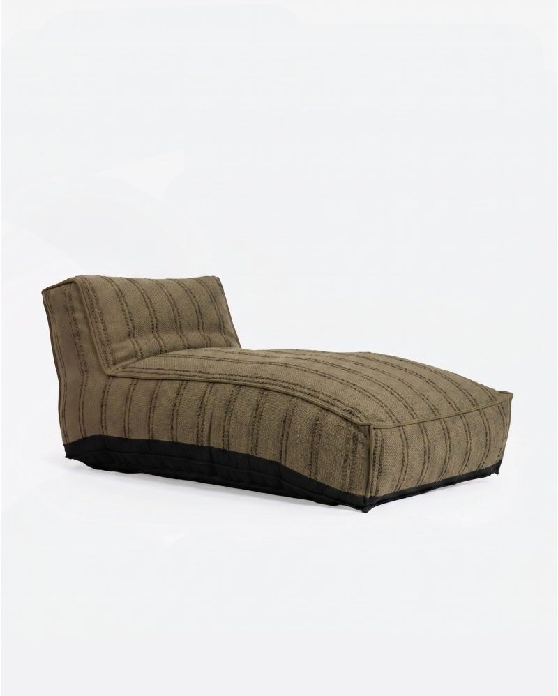 CACCINI outdoor XL chaise longue 80 x 190 x 80 cm in cammel