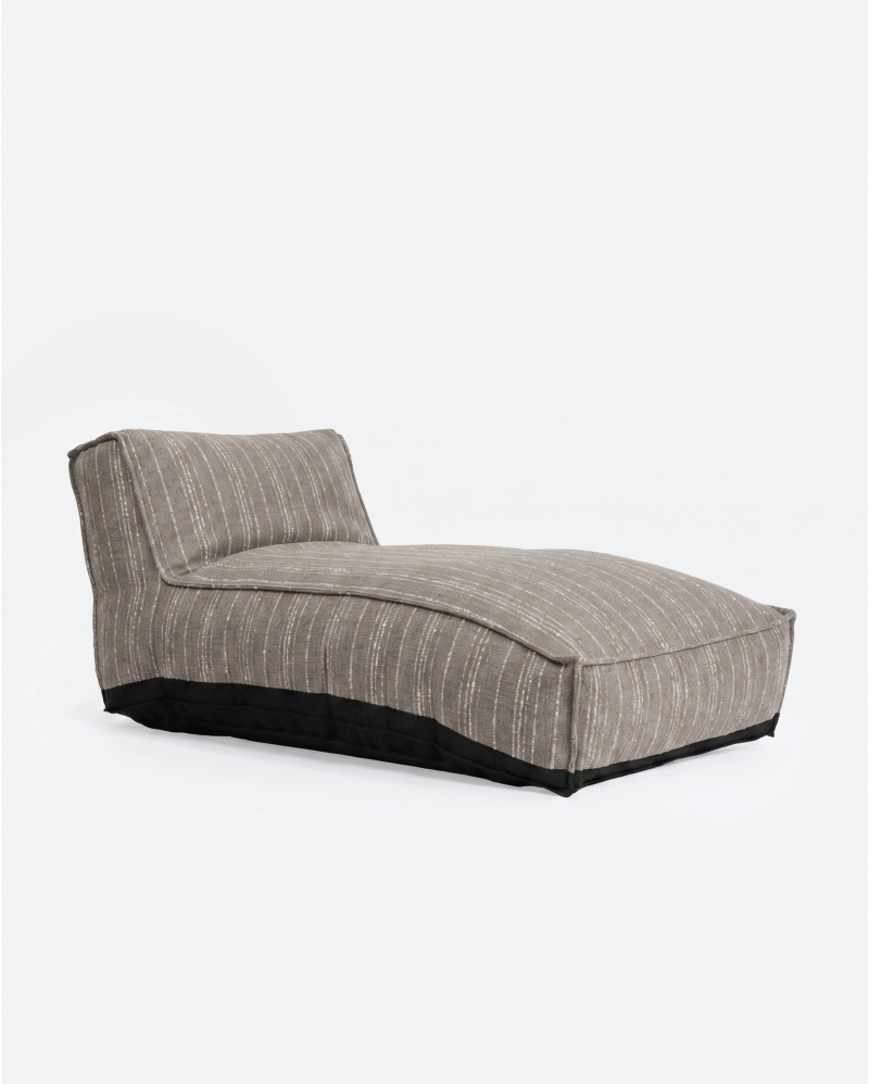 Chaise longue XL de exterior CACCINI 80 x 190 x 80 cm en color mist