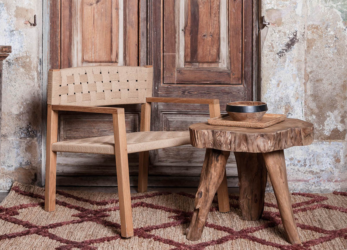 Table basse indonésienne en bois exotique - Ajoutez une